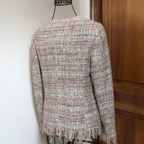 Tagliatore frayed edges tweed jacket, Size 42 - Picture 8 of 12